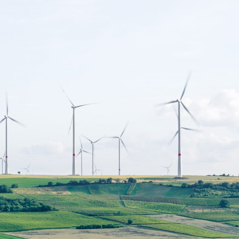 landscape with renewable energy