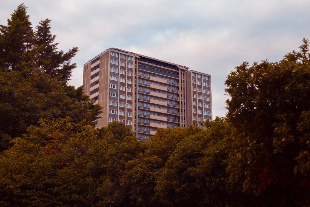 housing block in London