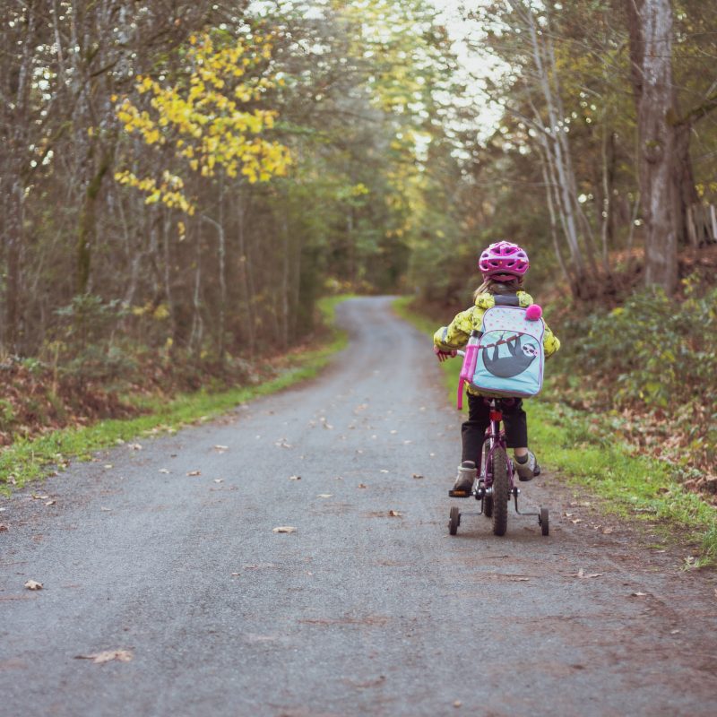 child riding a bike